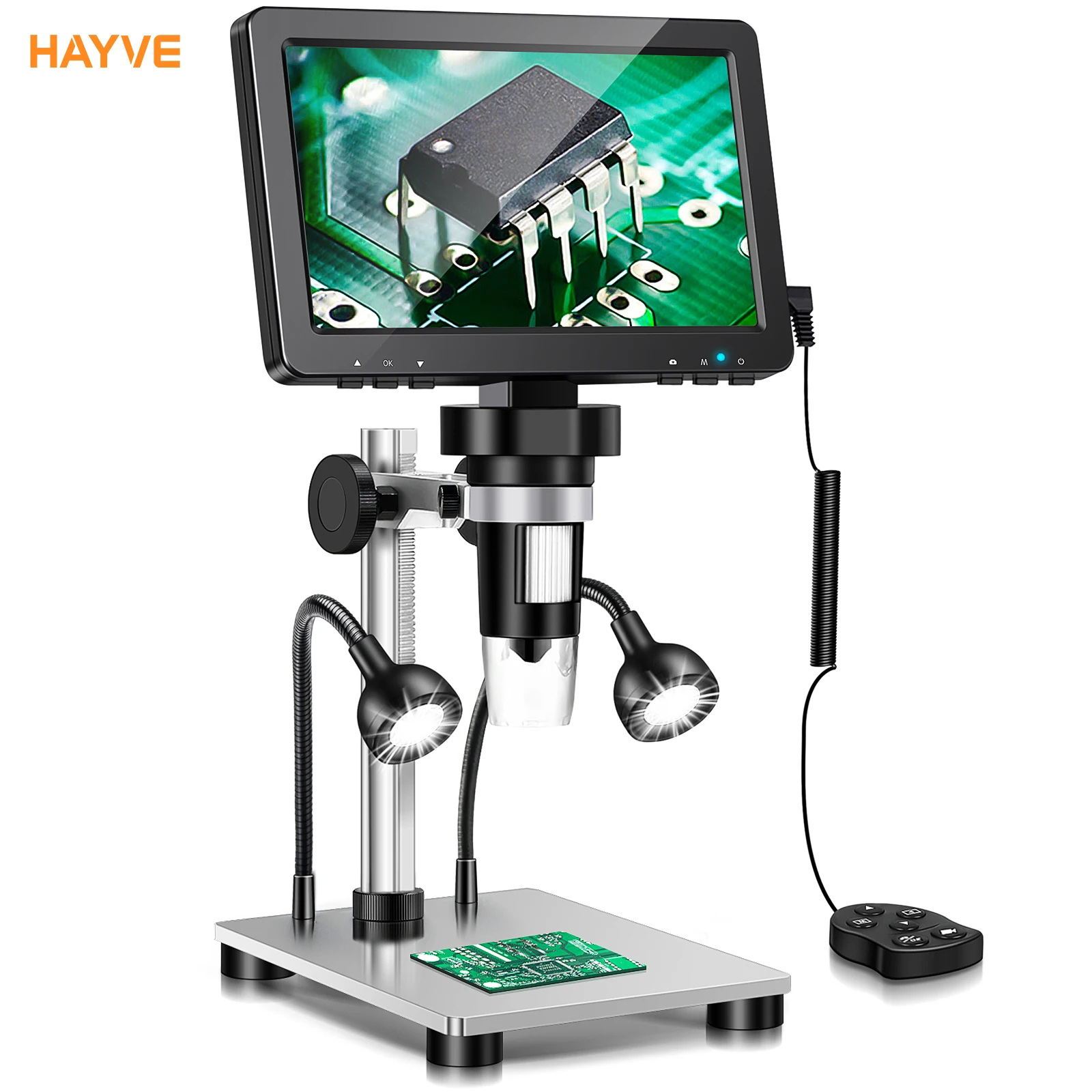 Electronics Repair Microscope - Hayve Digitalmikroskop, 1200-faches Lötmikroskop für Münzen,