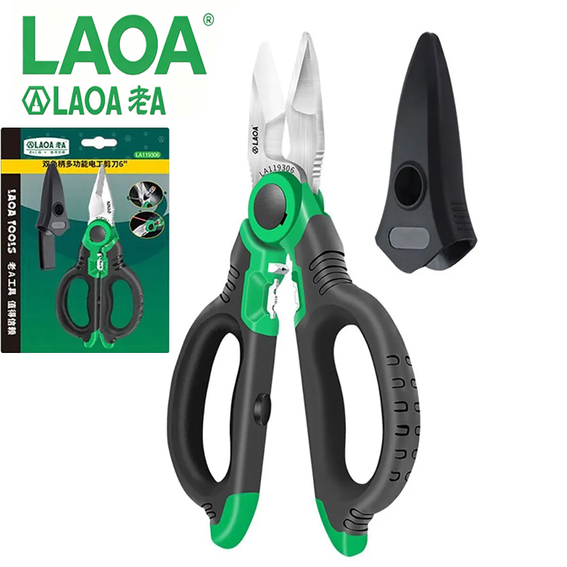 Electronics Repair Team - LAOA LA119306 6-Zoll-Multifunktions-Abisolierschere aus Edelstahl mit