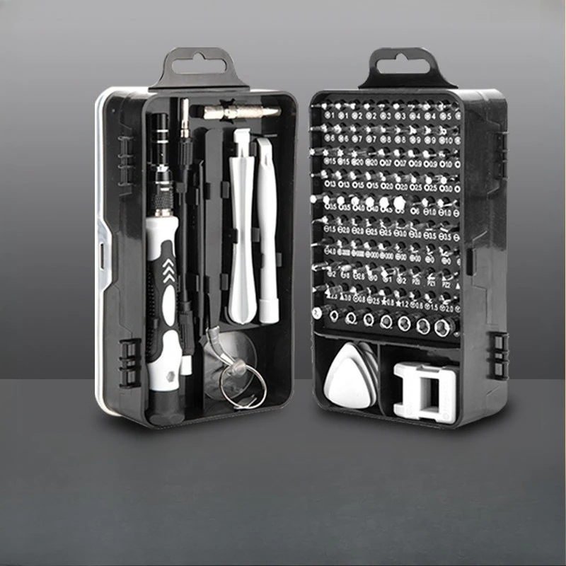 Electronics Repair Center - 115-teiliges grenzüberschreitendes Uhren-, Computer- und Handy-Demontage-Reparatur-Werkzeugset,