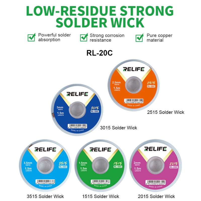 RELIFE RL-20C Lötdocht für Tel – Solder Wick Braid Bewertung und Preis